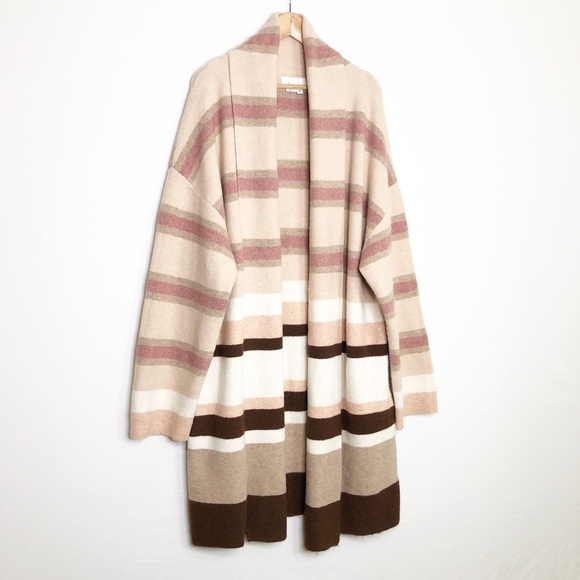 Anthropologie The Mariel Long lined striped color block cardigan - Picture 8 of 12